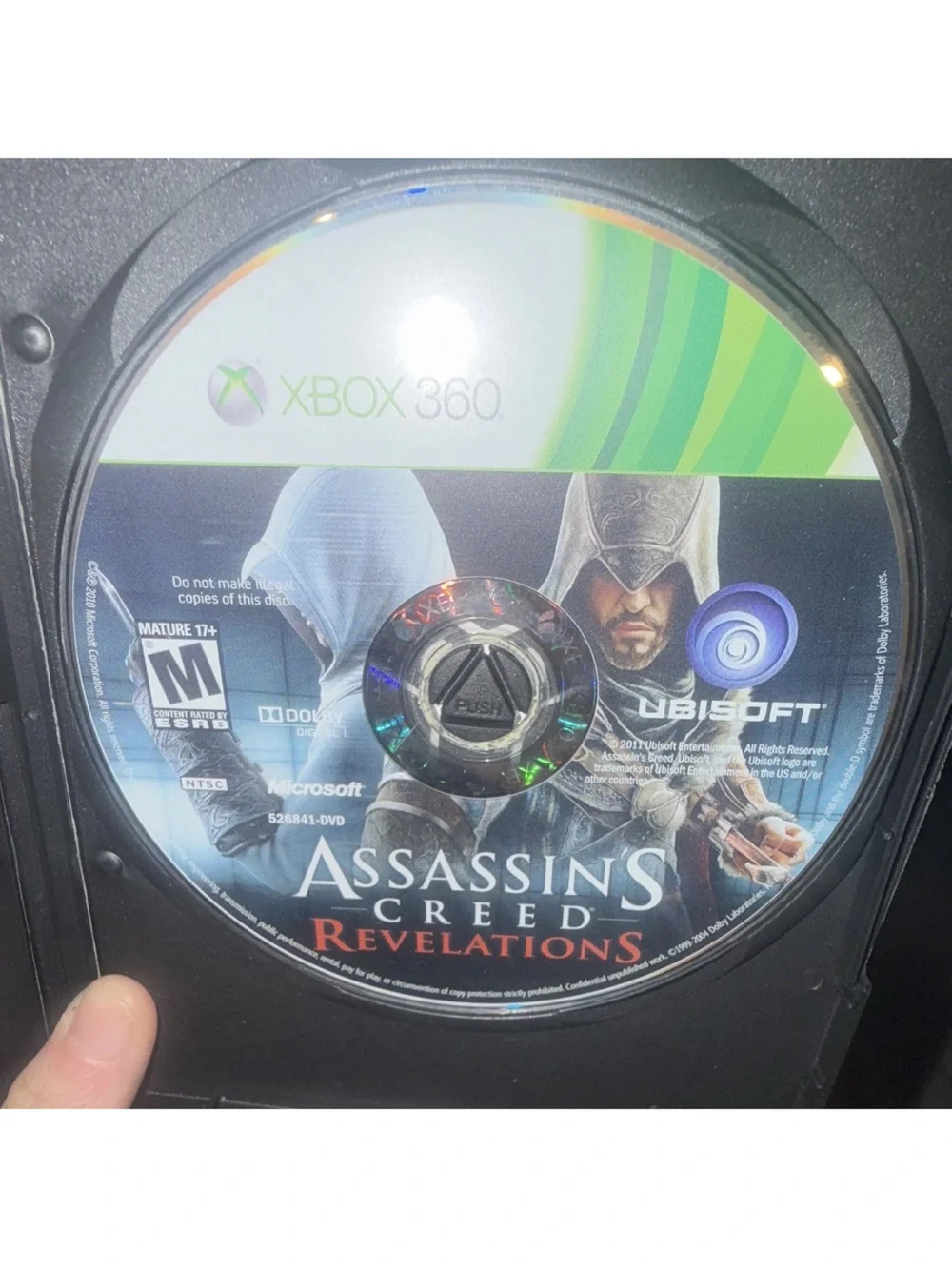 Assassin's Creed: Revelations Xbox 360 Game Disc - Black & Green